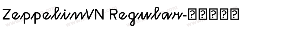 ZeppelinVN Regular字体转换